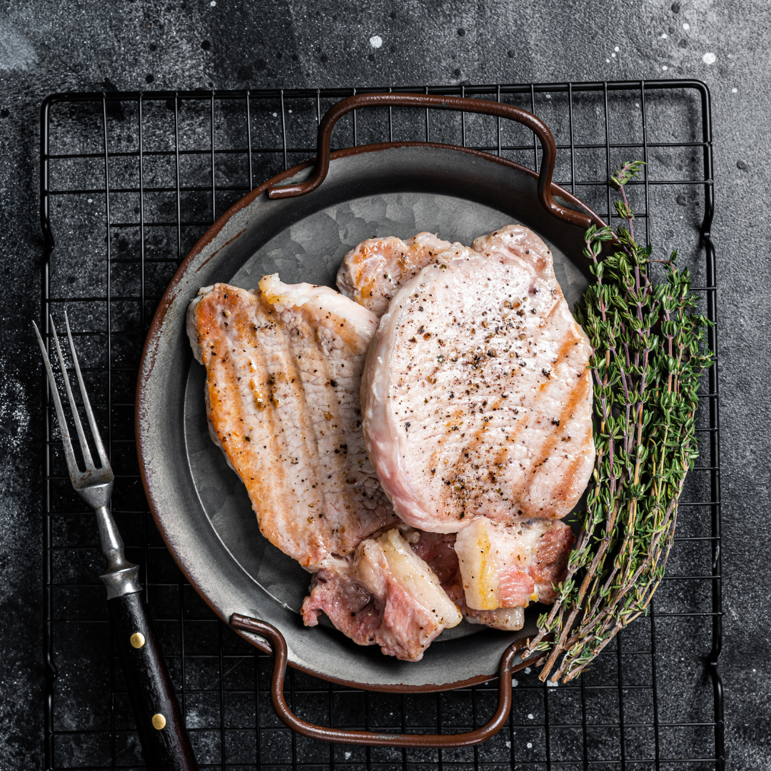 CHULETAS DE LOMO DE CERDO